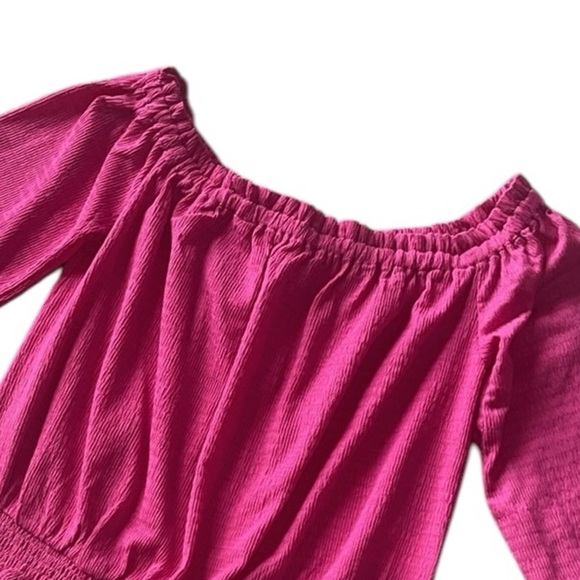 Michael Kors Womens Smocked Haltertie Cropped Top Size large NWT - Picture 5 of 9